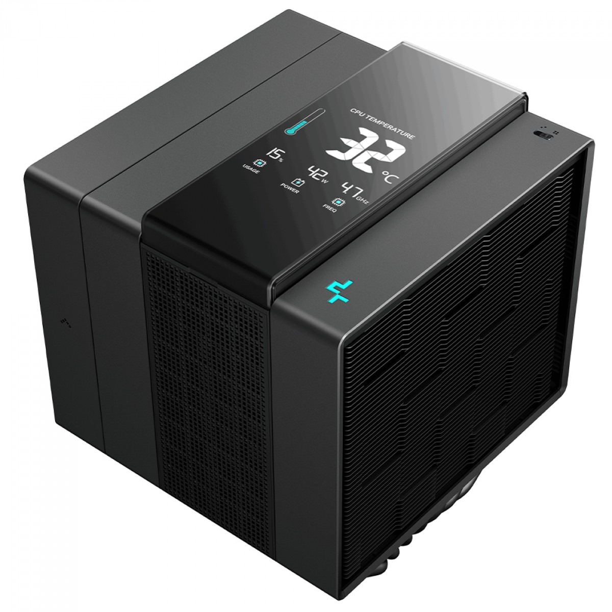 Cooler Para Processador DeepCool Assassin IV VC Vision, 140mm, Display Digital, Intel-AMD, Preto, R-ASN4-BKNVMD-G