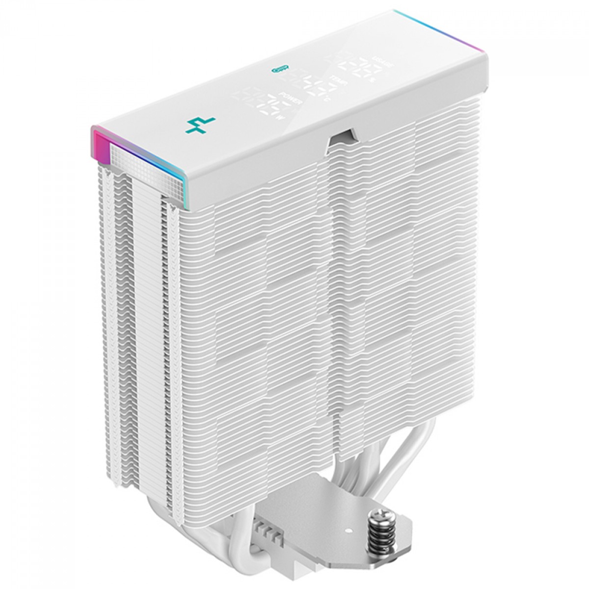 Cooler Para Processador DeepCool High Performance AK400 DIGITAL PRO WH, 120mm, Intel-AMD, Branco, R-AK400-WHAPMN-G