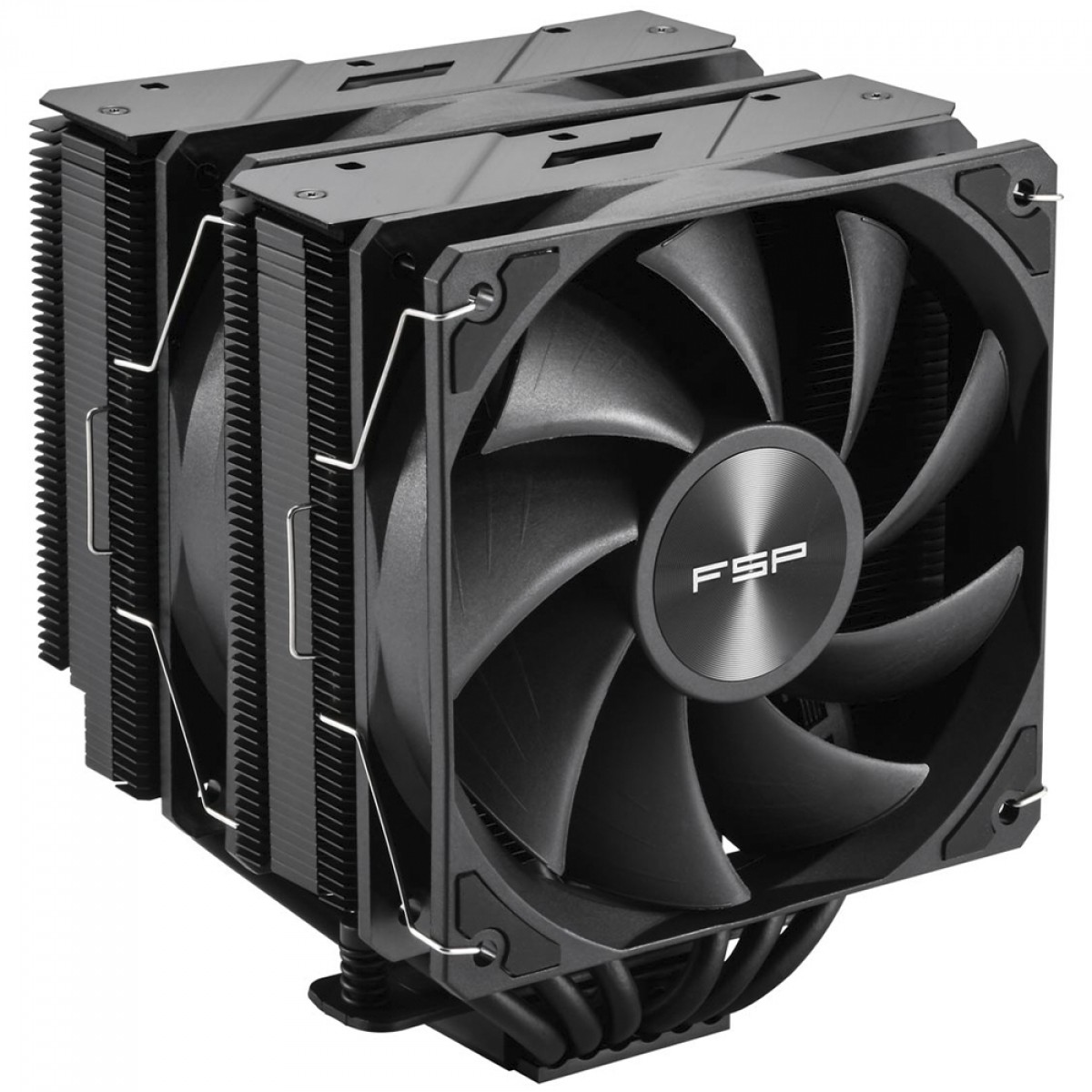Cooler Para Processador FSP MP7 Black, 120mm, Intel-AMD, Preto