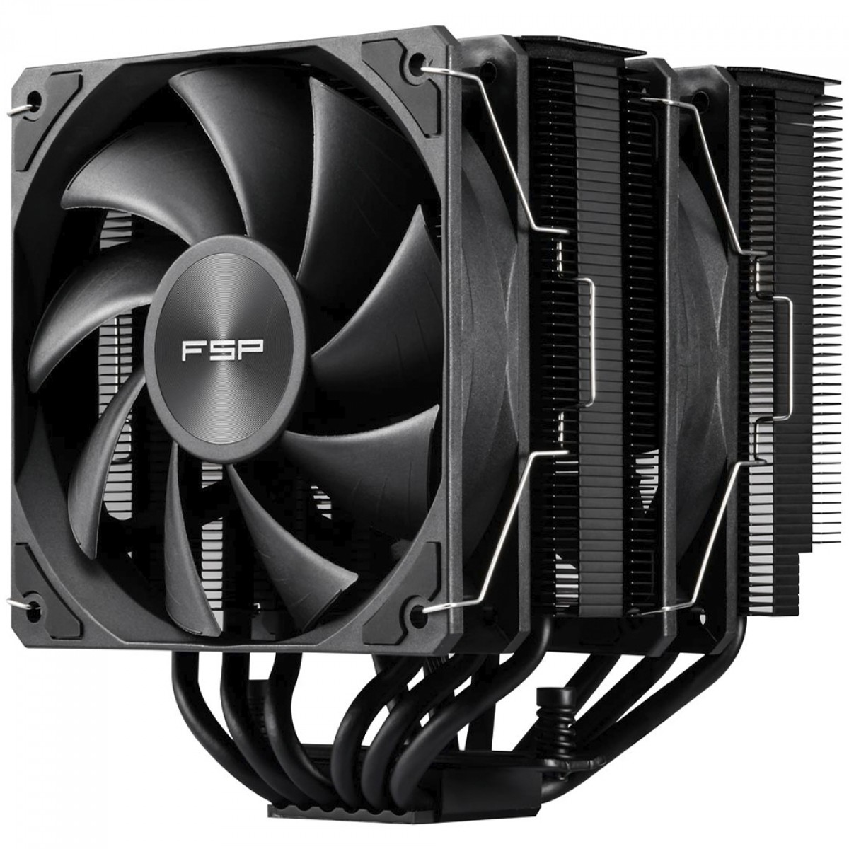 Cooler Para Processador FSP MP7 Black, 120mm, Intel-AMD, Preto