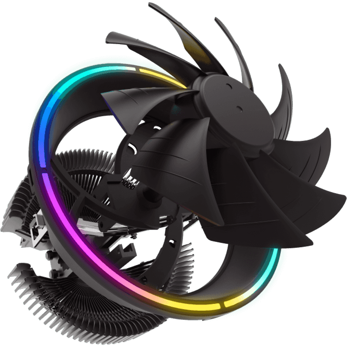 Cooler para Processador Gamemax Gamma 200, Rainbow, 125mm, Intel-AMD