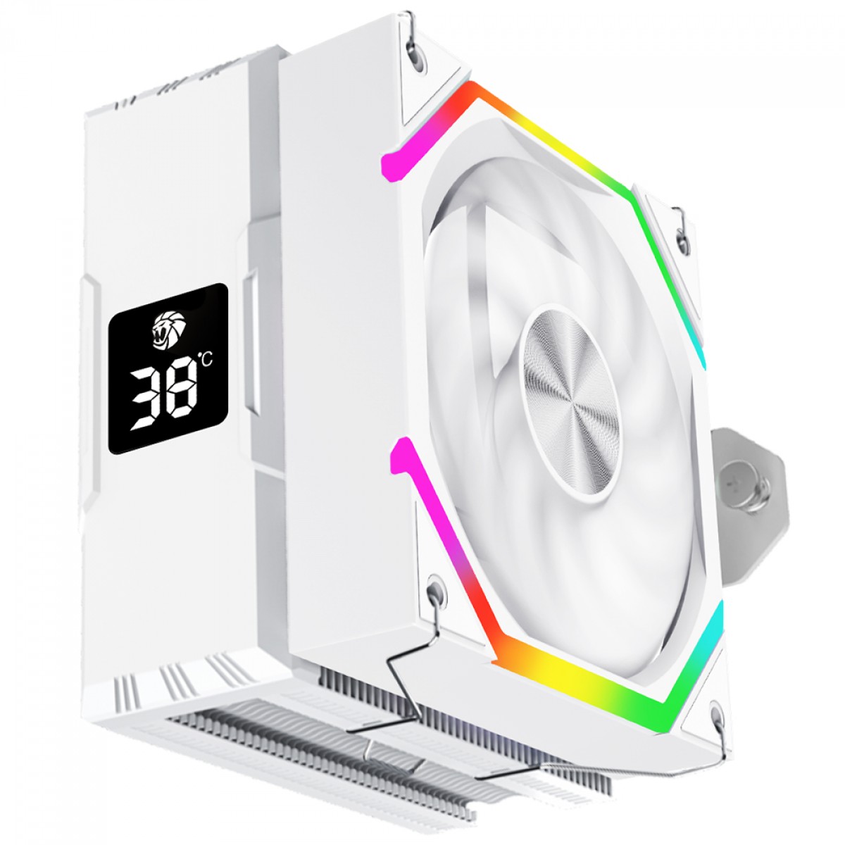 Cooler para Processador Gamemax Sigma 520 Digital N2WH, ARGB, 120mm, Intel-AMD, Branco