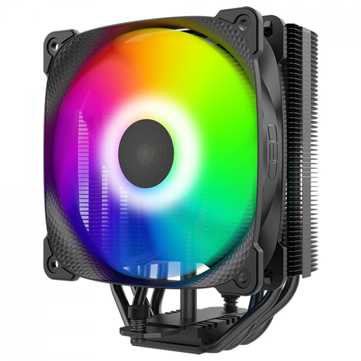 Cooler Para Processador Geometric Future Tiger Prawn, ARGB, 120mm, Intel-AMD, Preto