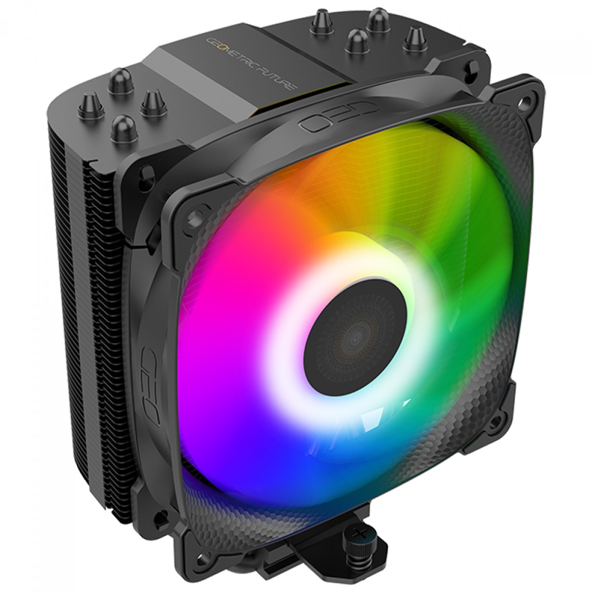 Cooler Para Processador Geometric Future Tiger Prawn, ARGB, 120mm, Intel-AMD, Preto