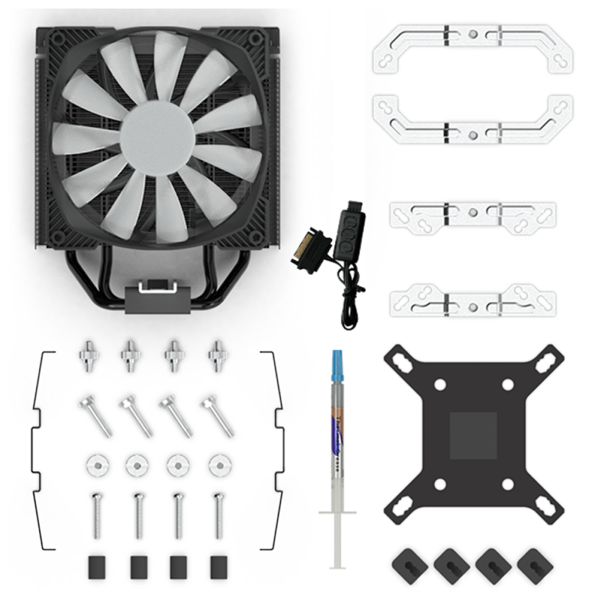 Cooler para Processador Montech Air Cooler 210, ARGB, 120mm, Intel-AMD, AIR COOLER 210