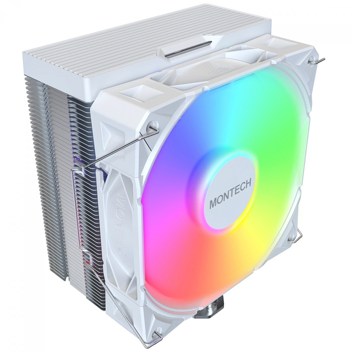 Cooler para Processador Montech NX400 ARGB White, 120mm, Intel-AMD, Branco
