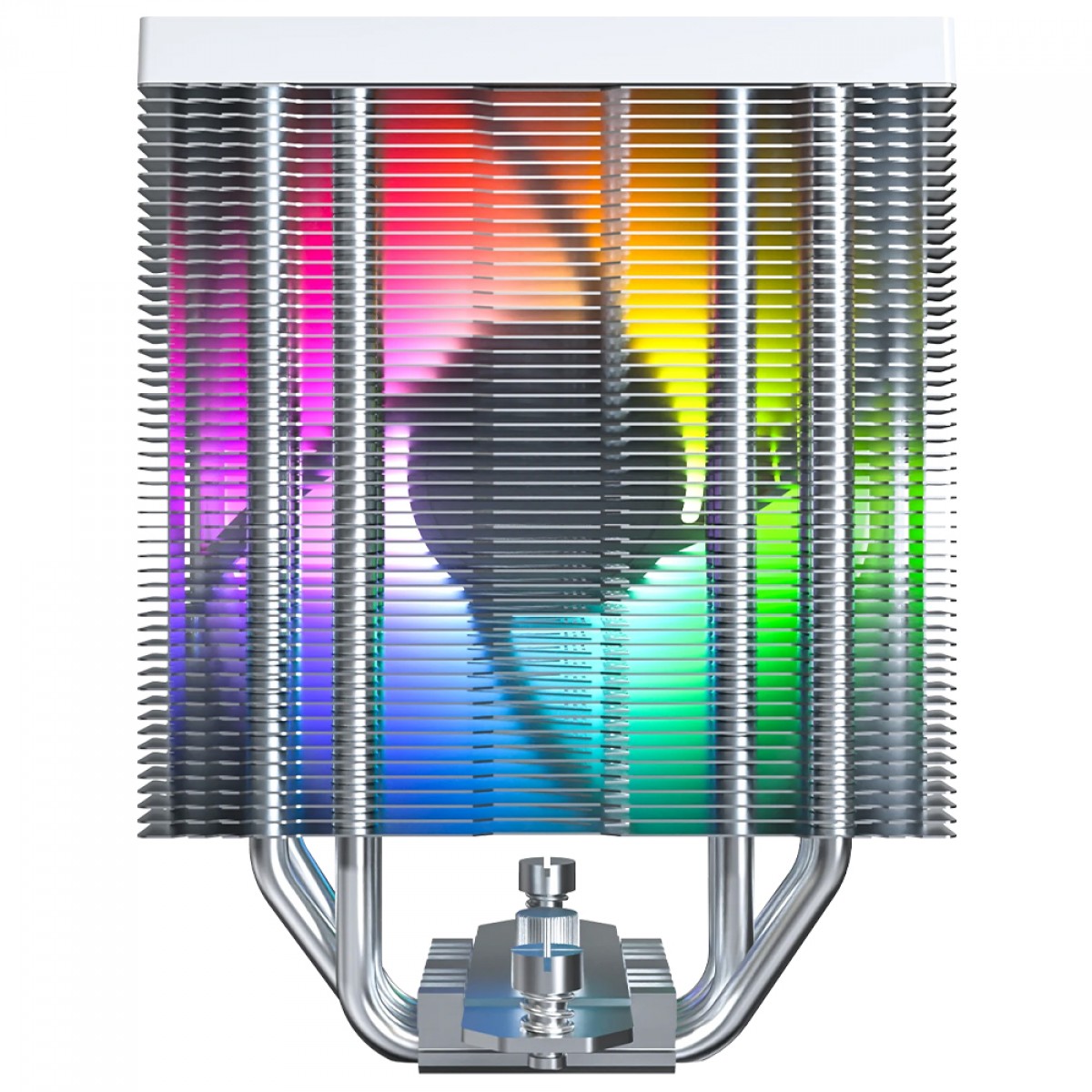 Cooler para Processador Montech NX400 ARGB White, 120mm, Intel-AMD, Branco