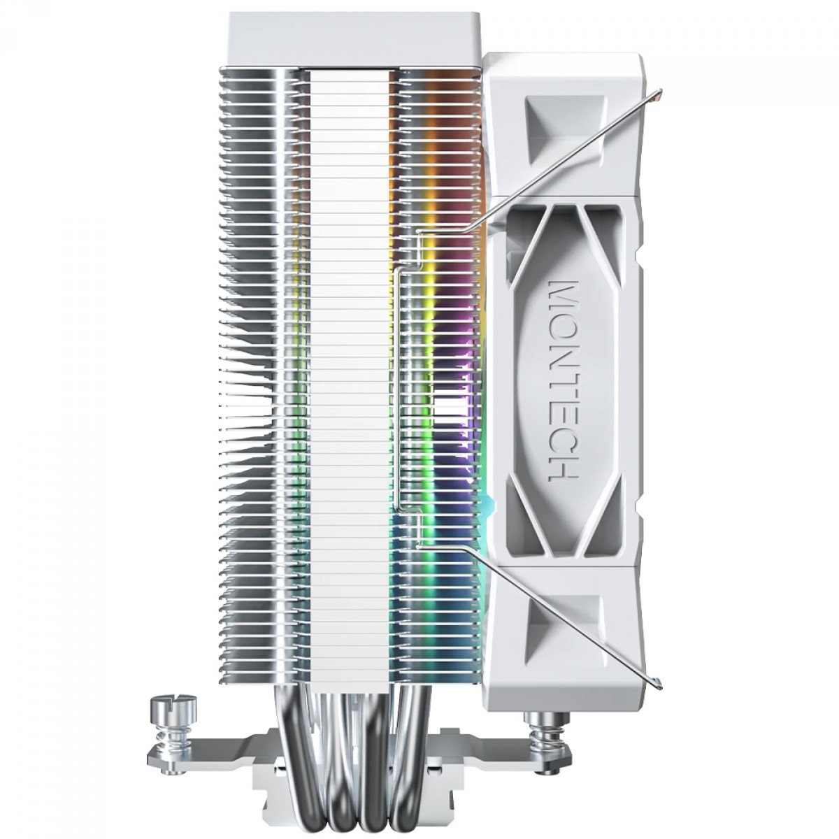 Cooler para Processador Montech NX400 ARGB White, 120mm, Intel-AMD, Branco