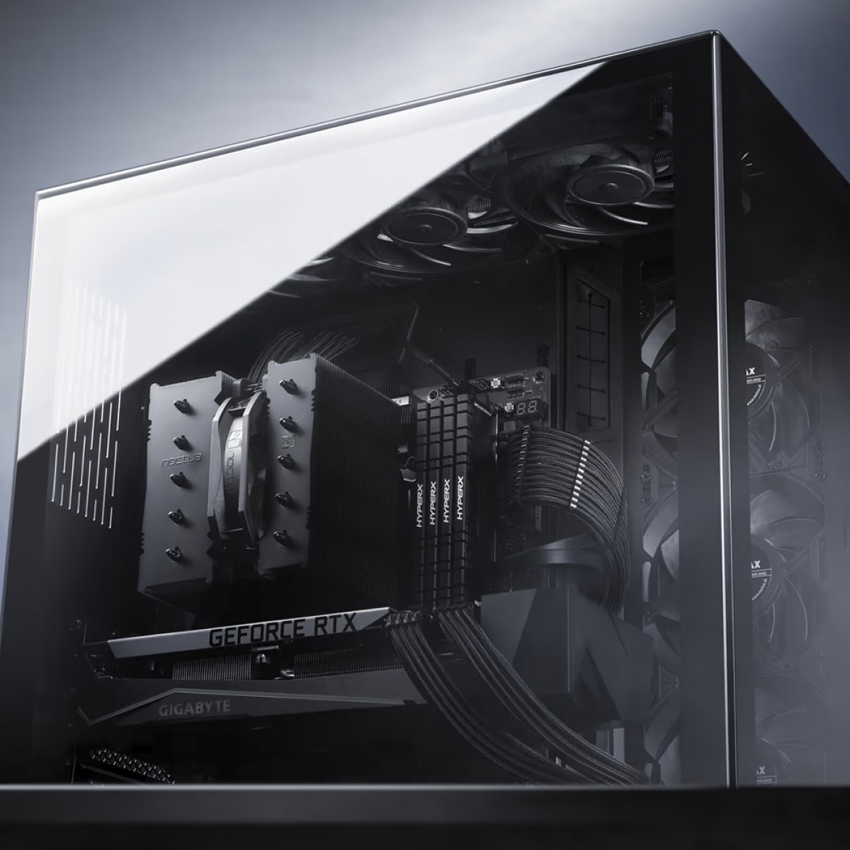 Cooler Para Processador Noctua NH-D12L Chromax.black, 120mm, Intel/AMD, Preto, NH-D12L CH.BK