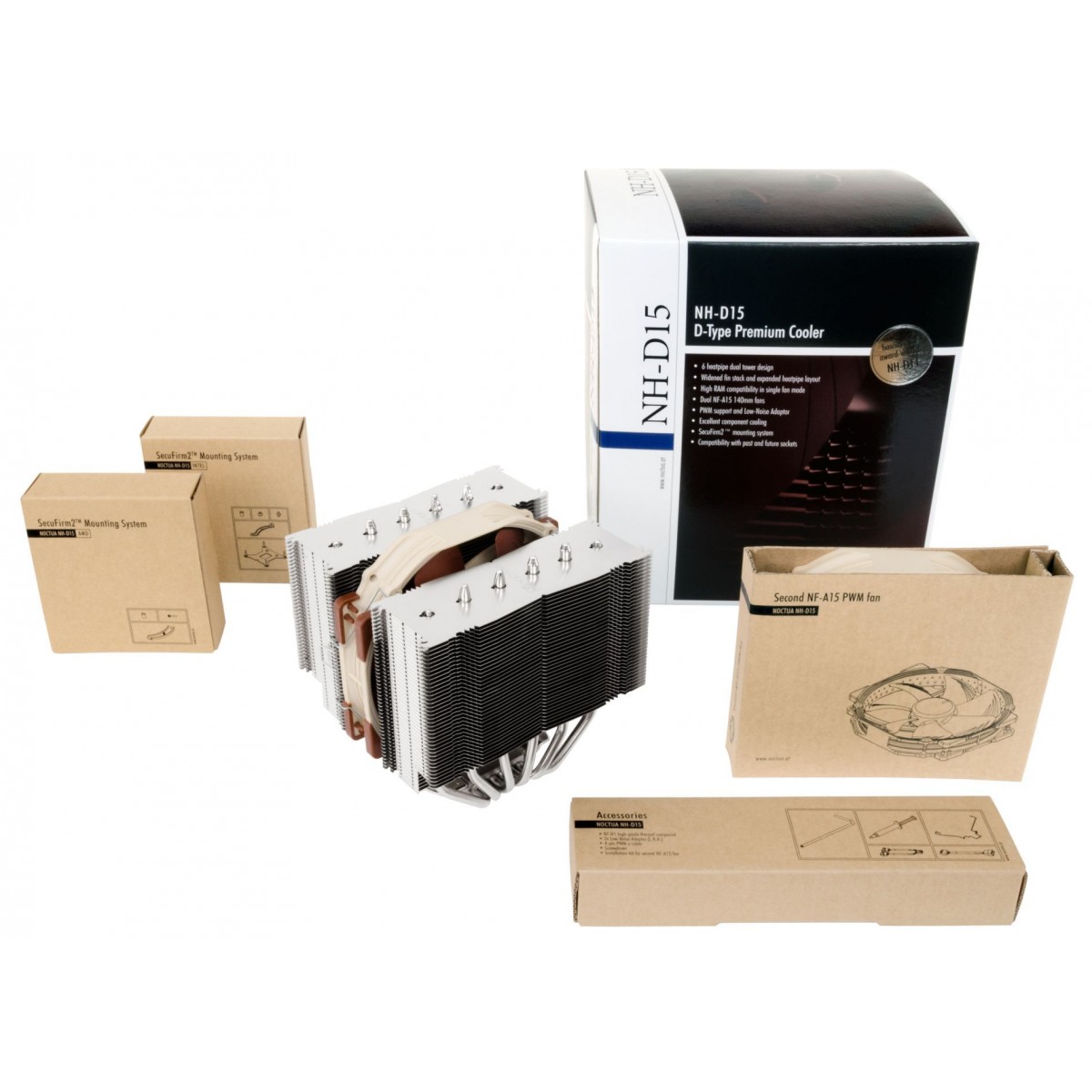 Cooler para Processador Noctua NH-D15, 140mm, Intel-AMD, NH-D15
