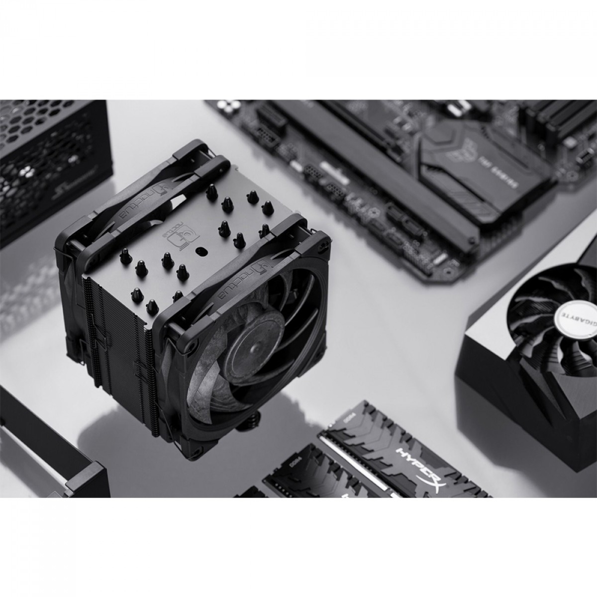 Cooler para Processador Noctua NH-U12A, 120mm, Black, Intel-AMD, NH-U12A Chromax.Black