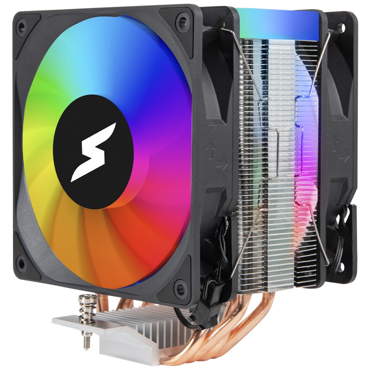 Cooler Para Processador SuperFrame SuperFlow 450, ARGB, 120mm, Intel/AMD, Preto, SF-AC-404HB2FIAA