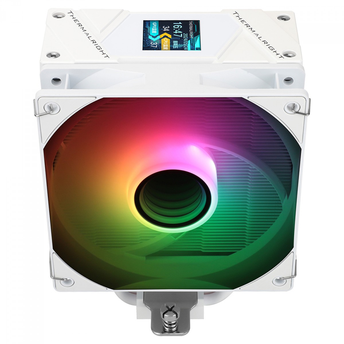 Cooler Para Processador Thermalright Assassin Spirit 120 Vision White ARGB, 120mm, Intel-AMD, Branco