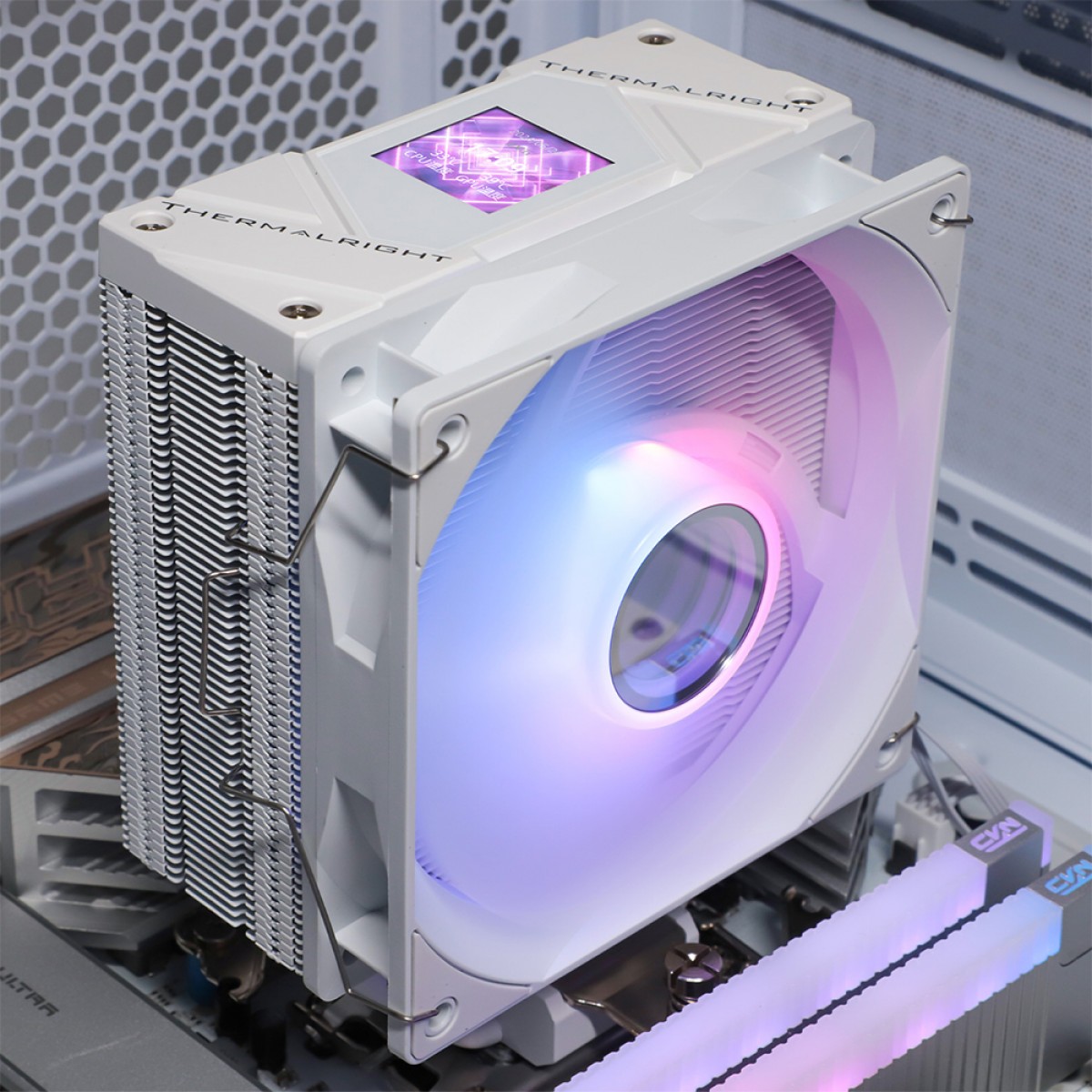 Cooler Para Processador Thermalright Assassin Spirit 120 Vision White ARGB, 120mm, Intel-AMD, Branco
