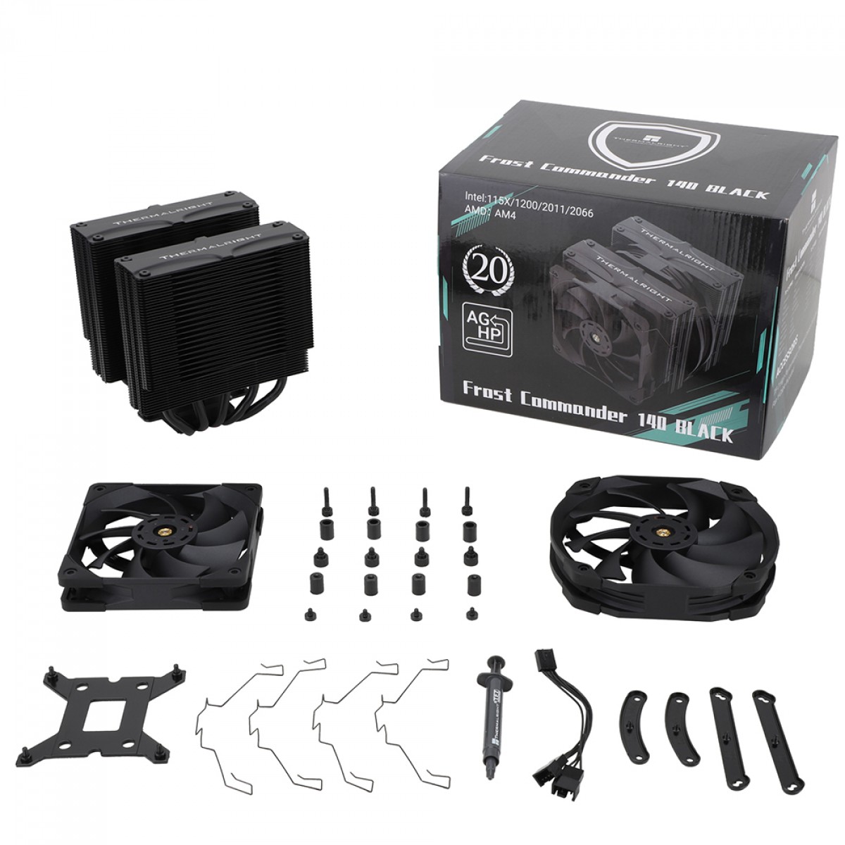 Cooler Para Processador Thermalright Frost Commander 140 Black, 140mm, Intel/AMD, Preto