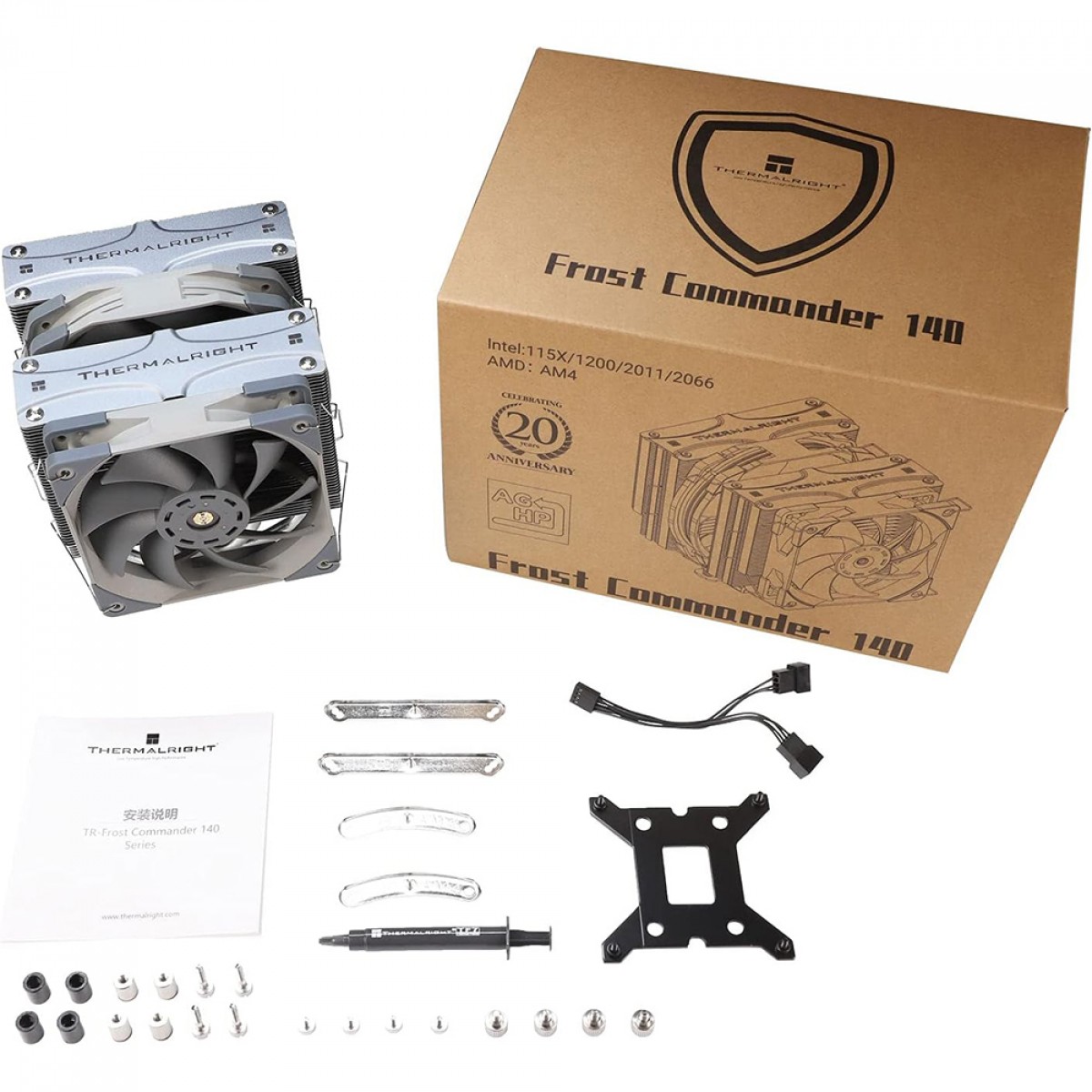 Cooler Para Processador Thermalright Frost Commander 140 Cinza, 140mm, Intel/AMD