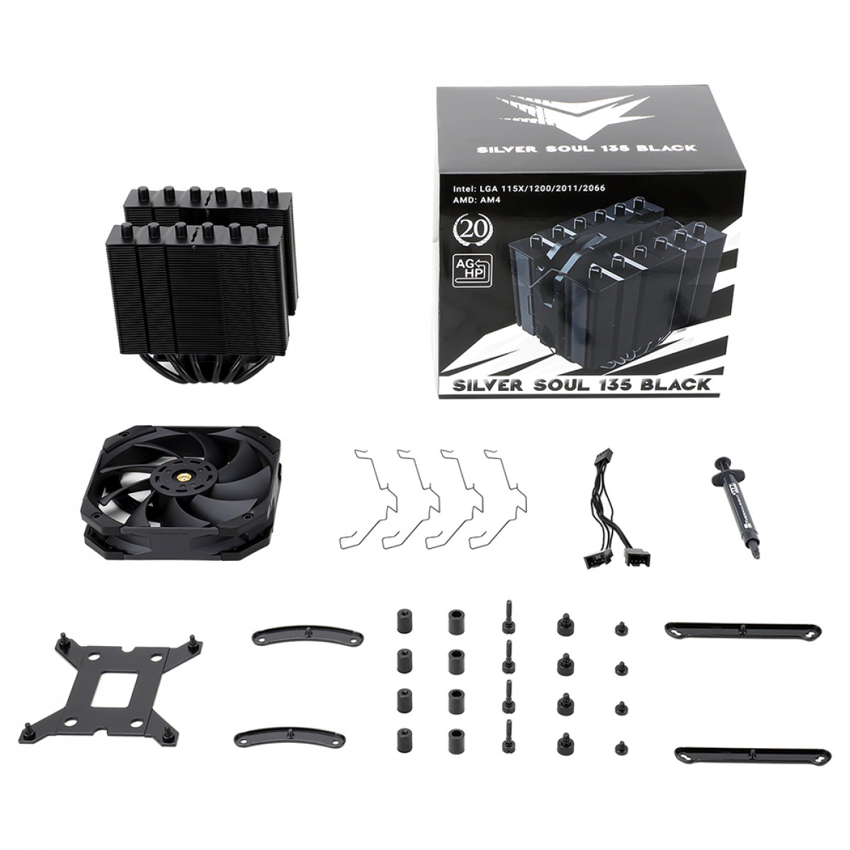 Cooler Para Processador Thermalright Silver Soul 135 Black, 120mm, Intel/AMD, Preto