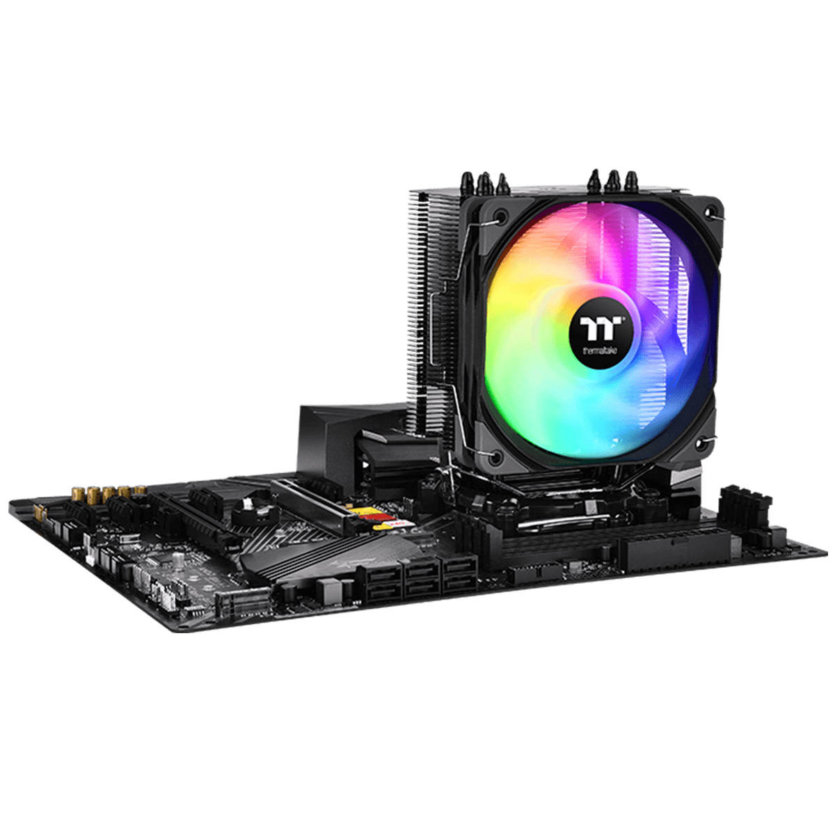 Cooler para Processador Thermaltake UX200 SE, Black, ARGB, 120mm, CL-P105-AL12SW-A