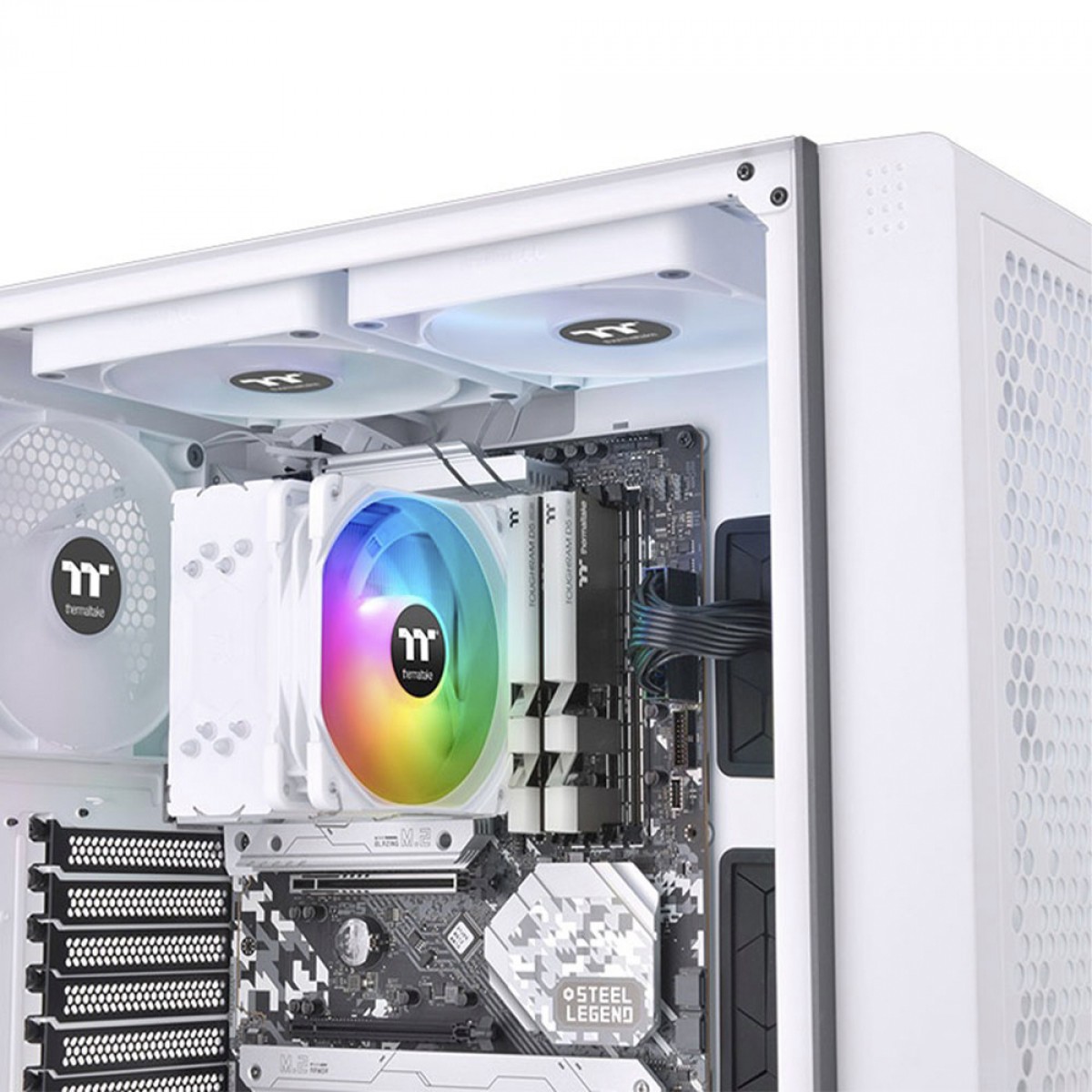 Cooler Para Processador Thermaltake UX200 SE Snow,  120mm, ARGB, Intel/AMD, Branco, CL-P116-AL12SW-A