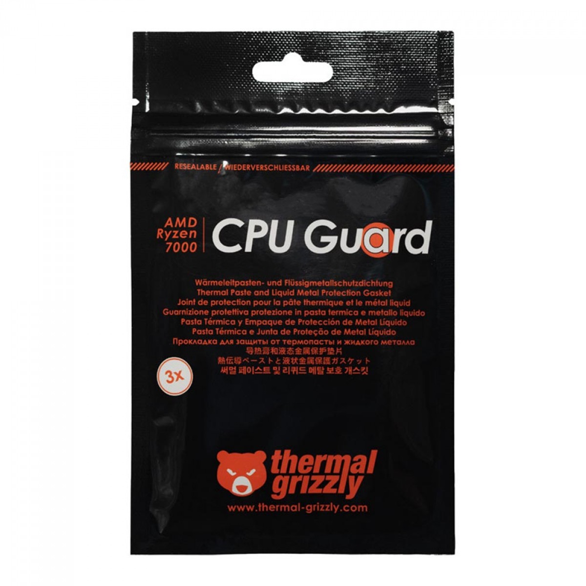 CPU Guard Thermal Grizzly, AMD Ryzen 7000, 3x, TG-CG-R7000-R