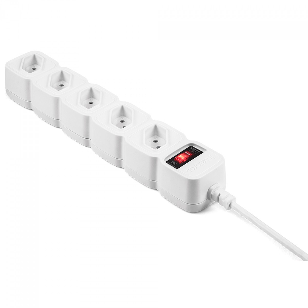 Filtro de Linha Intelbras Com 5 Tomadas, Branco, EPE 205 + BR