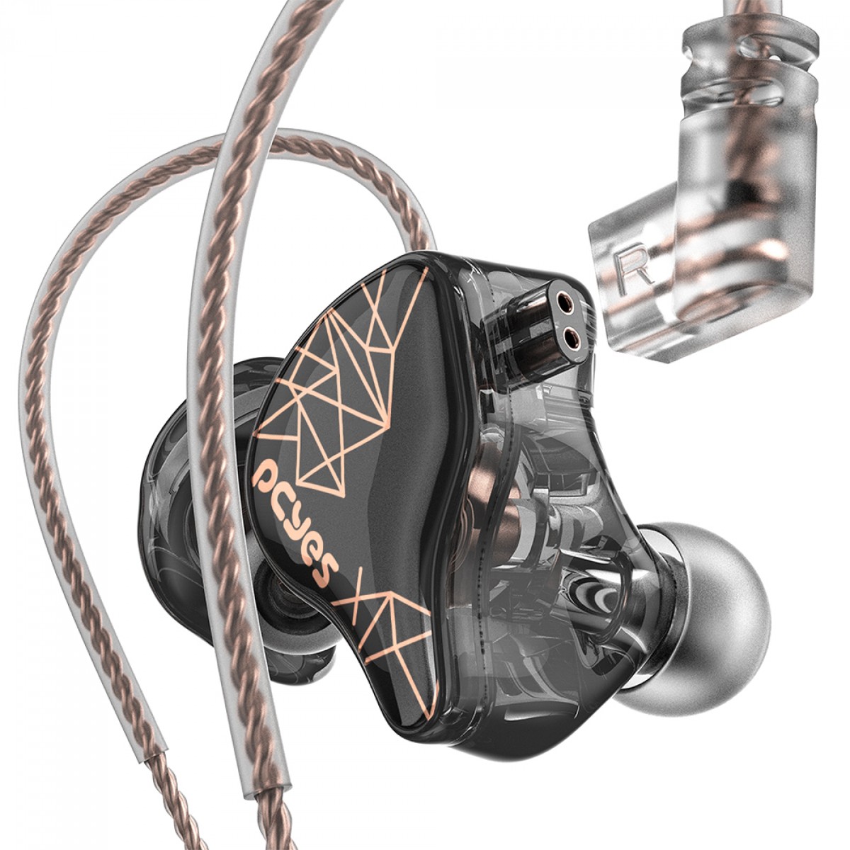 Fone de Ouvido Gamer PCYes Myria, Intra Auricular, Driver Dinâmico de 10mm, P3, Cabo Destacável, Com Microfone, Preto, FPMY1DD