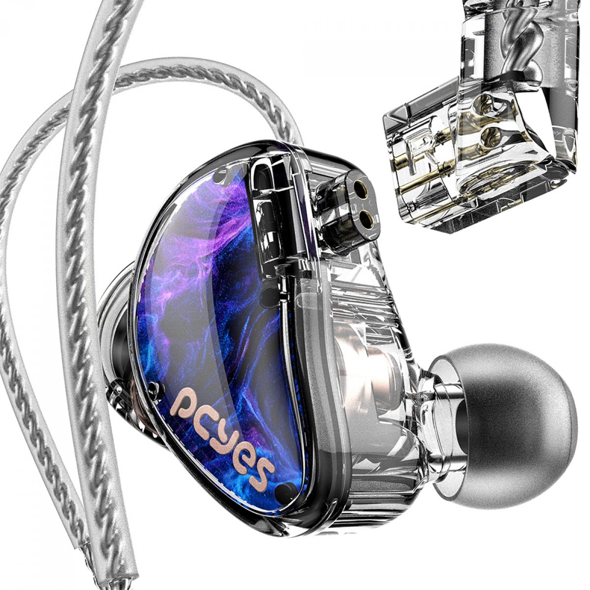 Fone de Ouvido Gamer PCYes Nebulla, Intra Auricular, Driver 1DD 10mm, P3, Com Microfone, FPN1DD