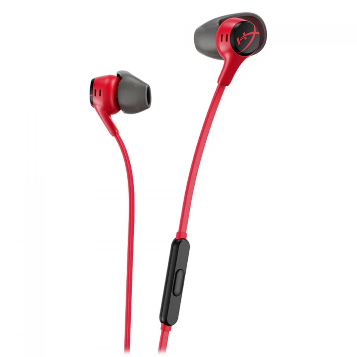 Fone de Ouvido HyperX Cloud EarBuds II, 3.5mm, Com Microfone, Vermelho, 705L8AA
