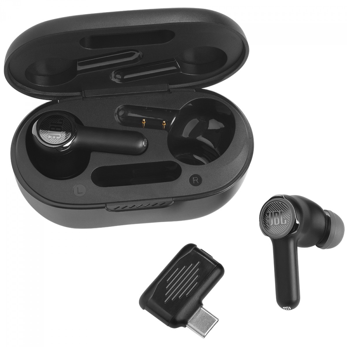 Fone De Ouvido JBL Quantum TWS, Bluetooth, Drivers De 10mm, Preto, JBLQUANTUMTWSBLKBR