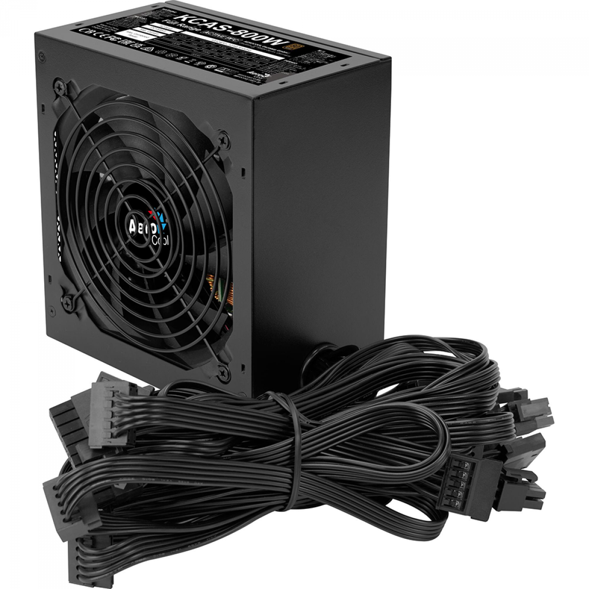 Fonte Aerocool KCAS 800W, 80 Plus Bronze, PFC Ativo