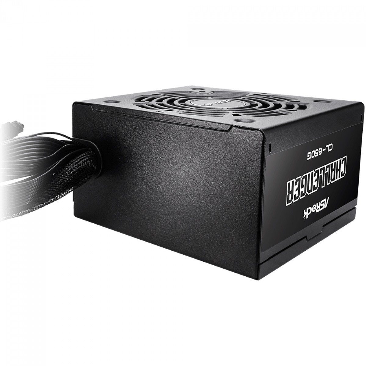 Fonte ASRock Challenger, 650W, 80 Plus Gold, ATX 3.1, PFC Ativo, Preto, CL-650G