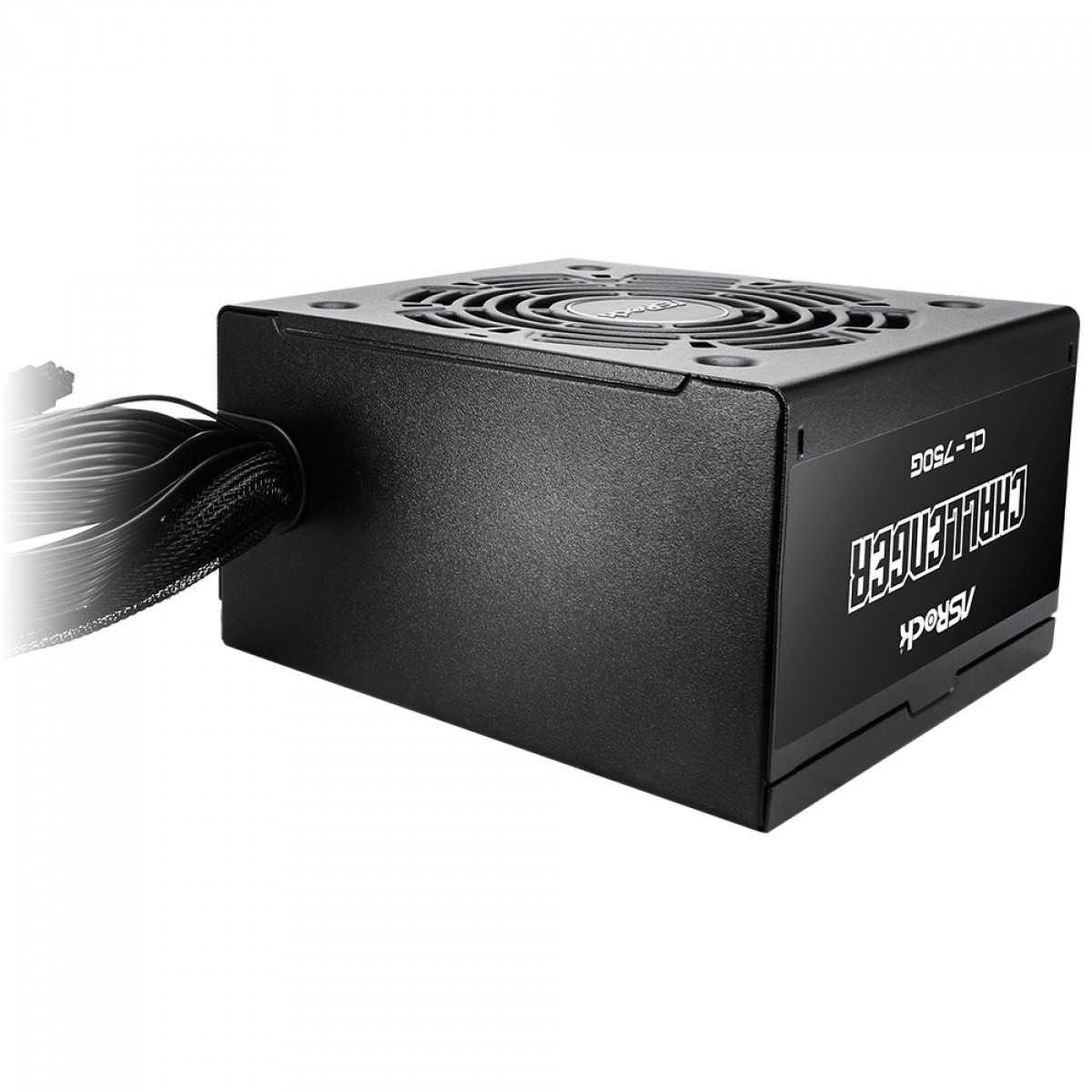 Fonte ASRock Challenger, 750W, 80 Plus Gold, ATX 3.1, PCIe 5.1, PFC Ativo, Preto, CL-750G