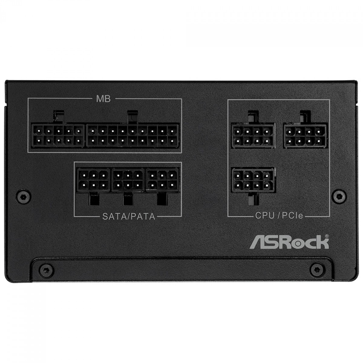 Fonte ASRock Steel Legend, 650W, 80 Plus Gold, Cybenetics Gold, Full Modular, ATX 3.1, Preto, SL-650G