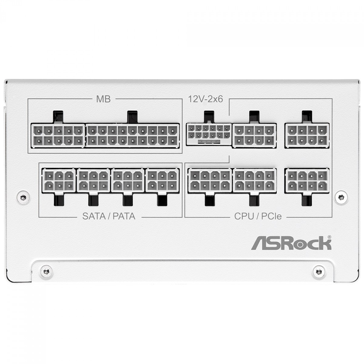 Fonte ASRock Steel Legend White, 1000W, 80 Plus Gold, Cybenetics Platinum, Full Modular, ATX 3.1, PCIe 5.1, Branco, SL-1000GW