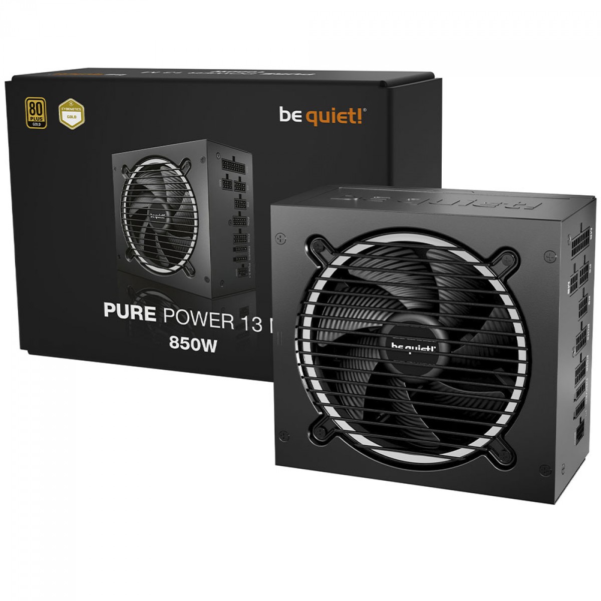 Fonte Be Quiet Pure Power 13 M, 850W, 80 Plus Gold, PFC Ativo, Full Modular, Preto, BP027US