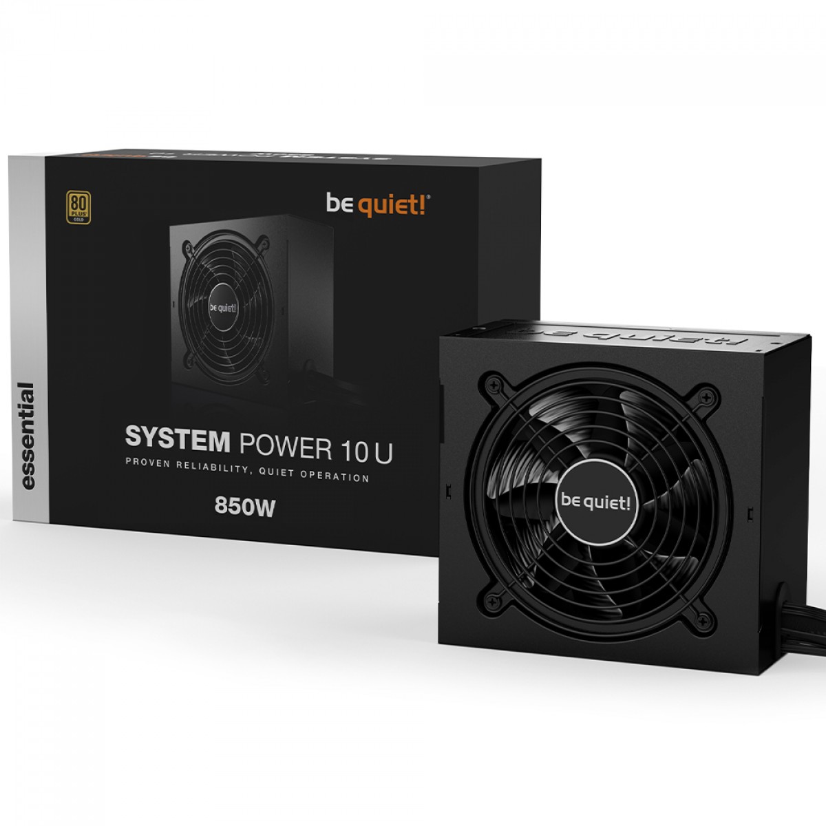 Fonte Be Quiet System Power 10 U, 850W, 80 Plus Gold, PFC Ativo, Black, BN690