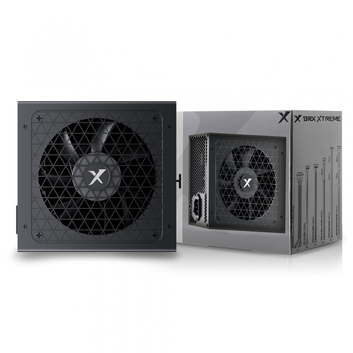Fonte BRX Xtreme Zenith, 850W, 80 Plus Platinum, Full Modular, PFC Ativo, F-XM850