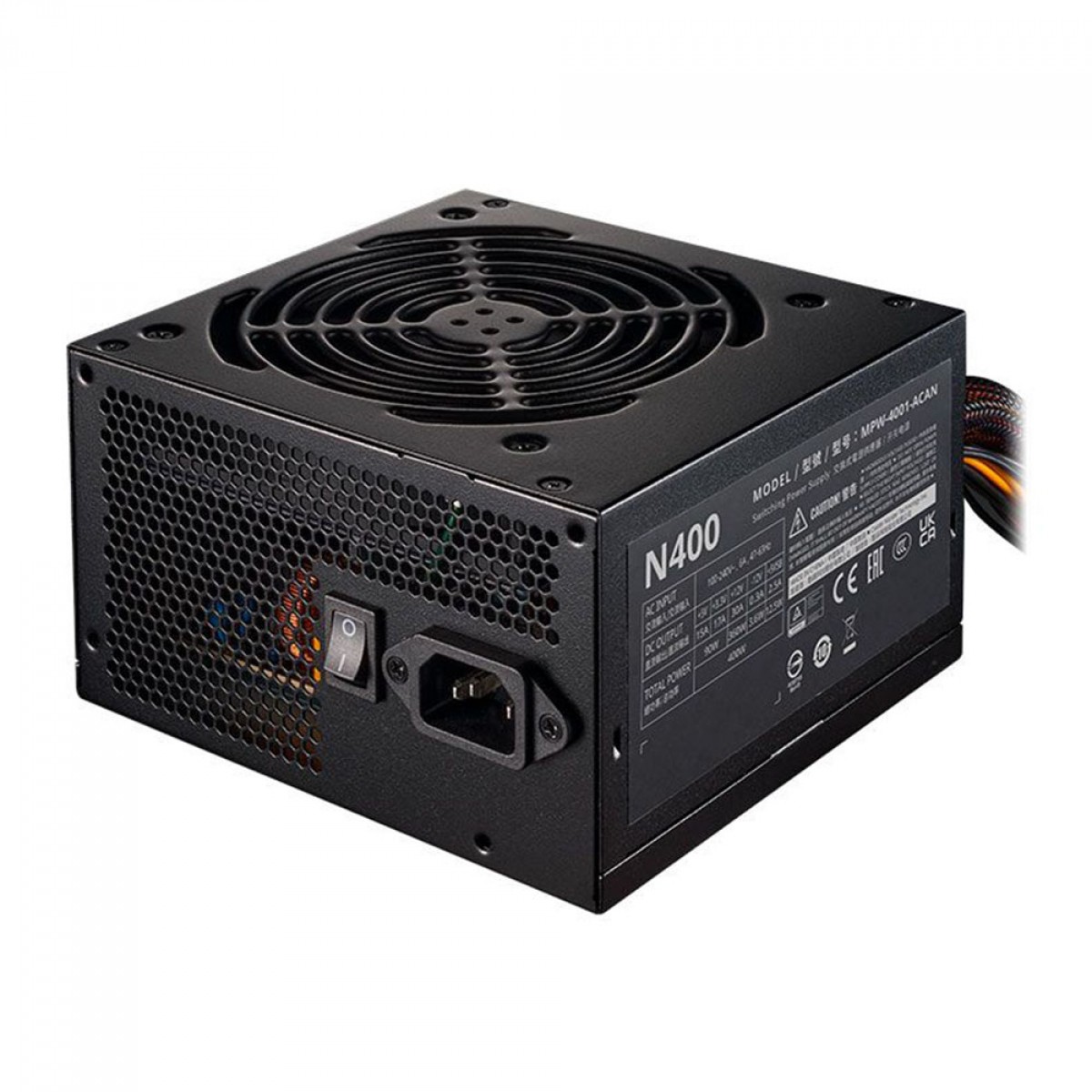 Fonte Cooler Master Elite NEX N400, 400W, PFC Ativo, Black, MPW-4001-ACAN-BBR - Open Box-1