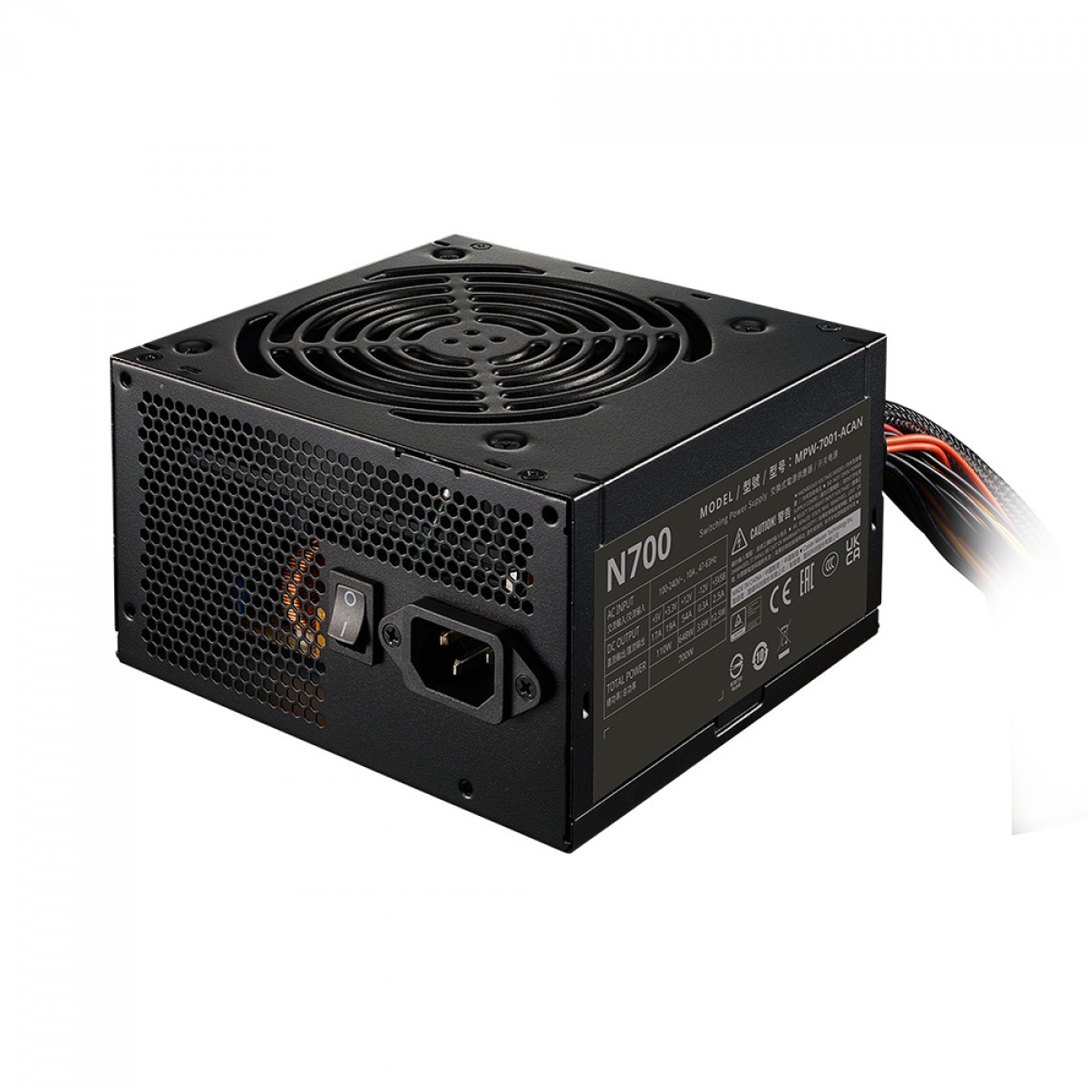 Fonte Cooler Master Elite NEX N700, 700W, PFC Ativo, Black, MPW-7001-ACAN-BBR