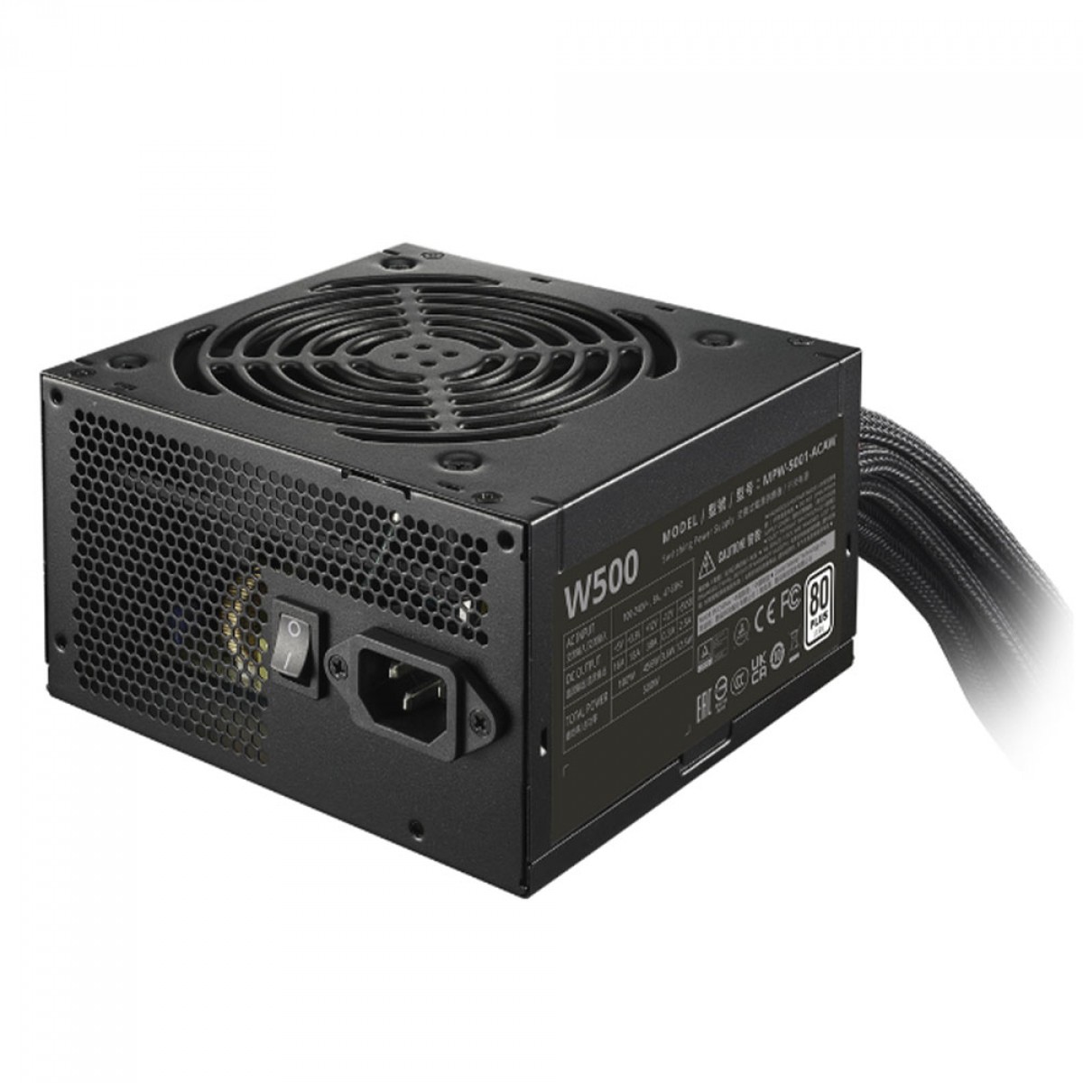 Fonte Cooler Master Elite NEX W500, 500W, PFC Ativo, Black, MPW-5001-ACAW-BB1