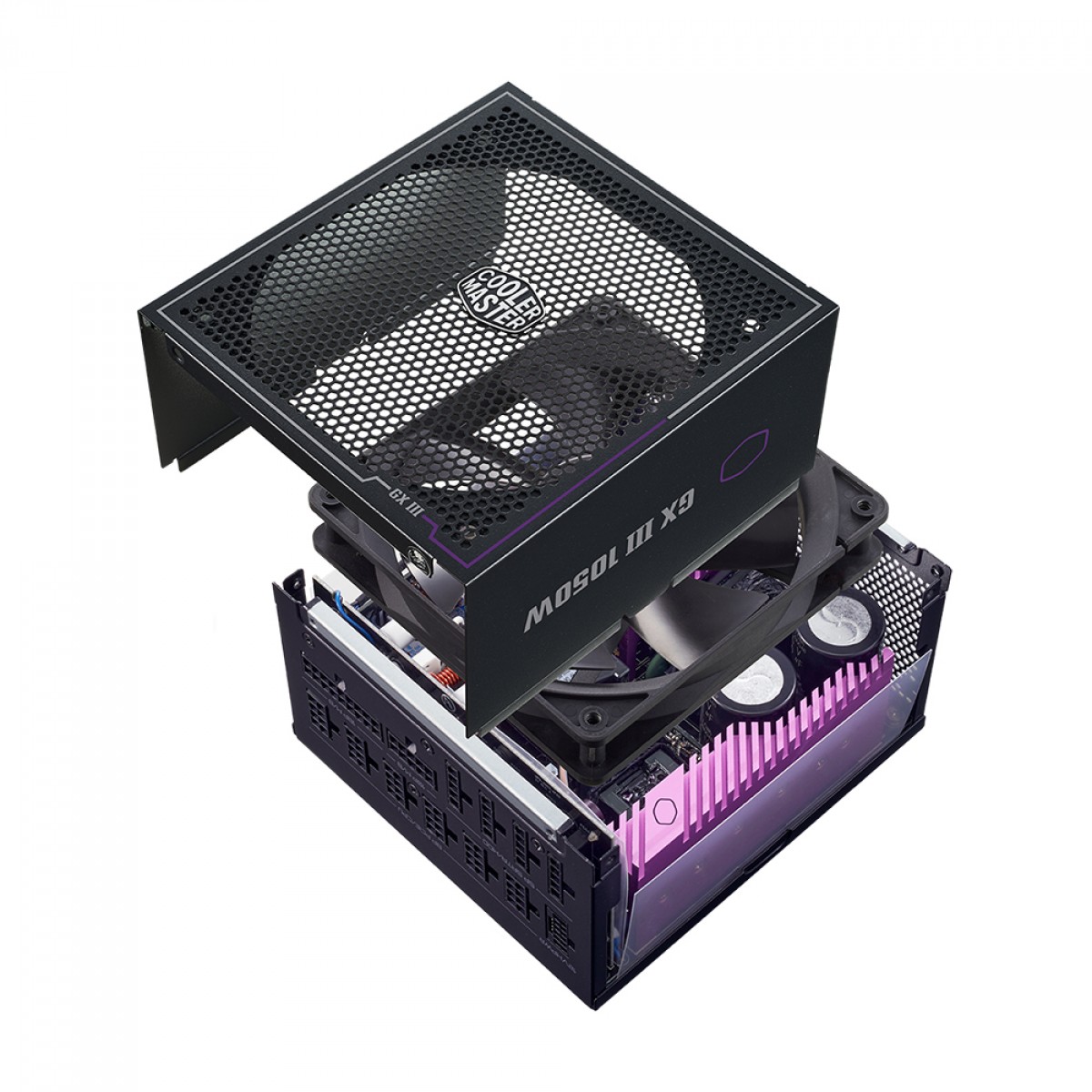 Fonte Cooler Master GX III 1050W, 80 Plus Gold, PCI-E 5.0, ATX 3.0, PFC Ativo, Full Modular, Black, MPX-A503-AFAG-BWO