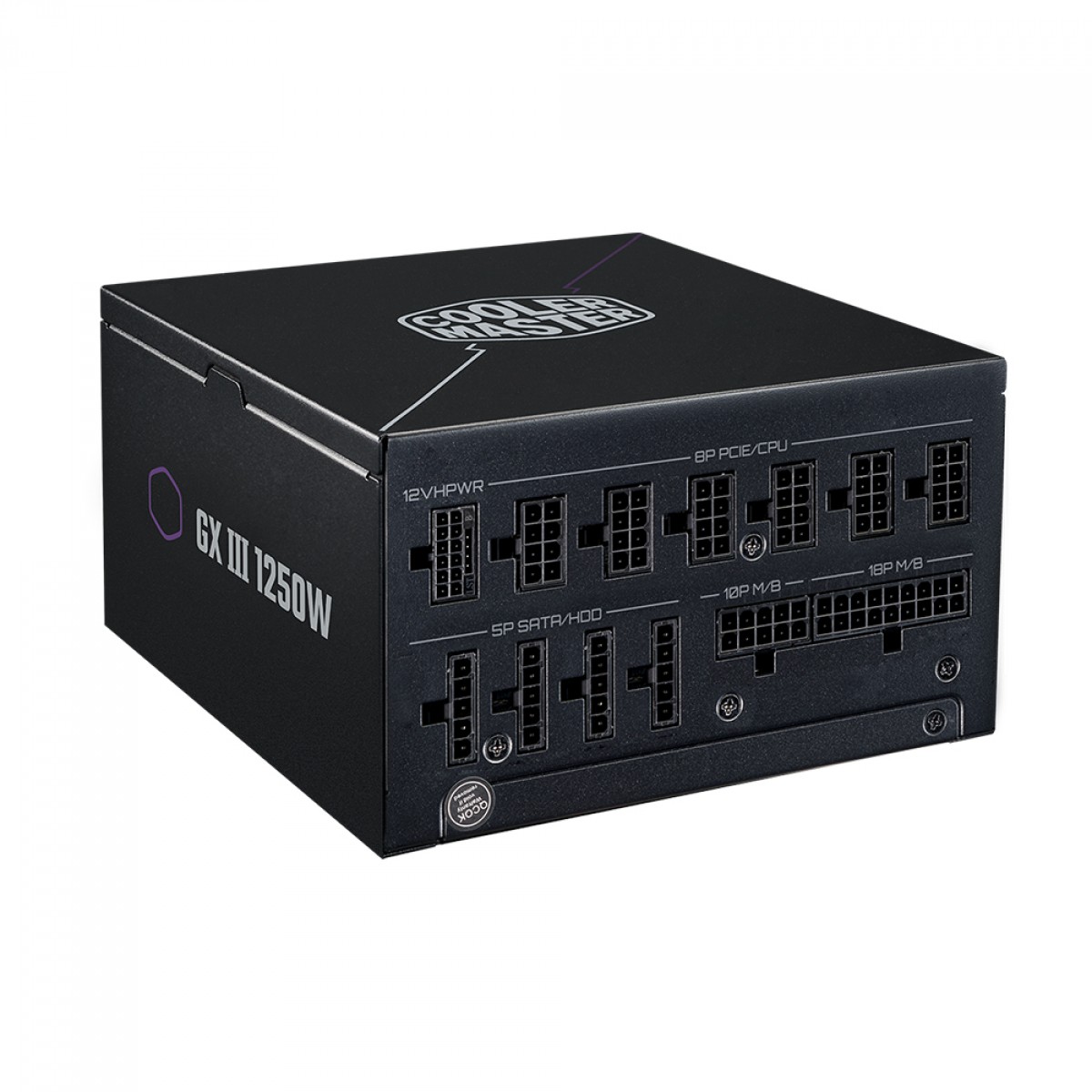 Fonte Cooler Master GX III 1250W, 80 Plus Gold, PCI-E 5.0, ATX 3.0, PFC Ativo, Full Modular, Black, MPX-C503-AFAG-BWO