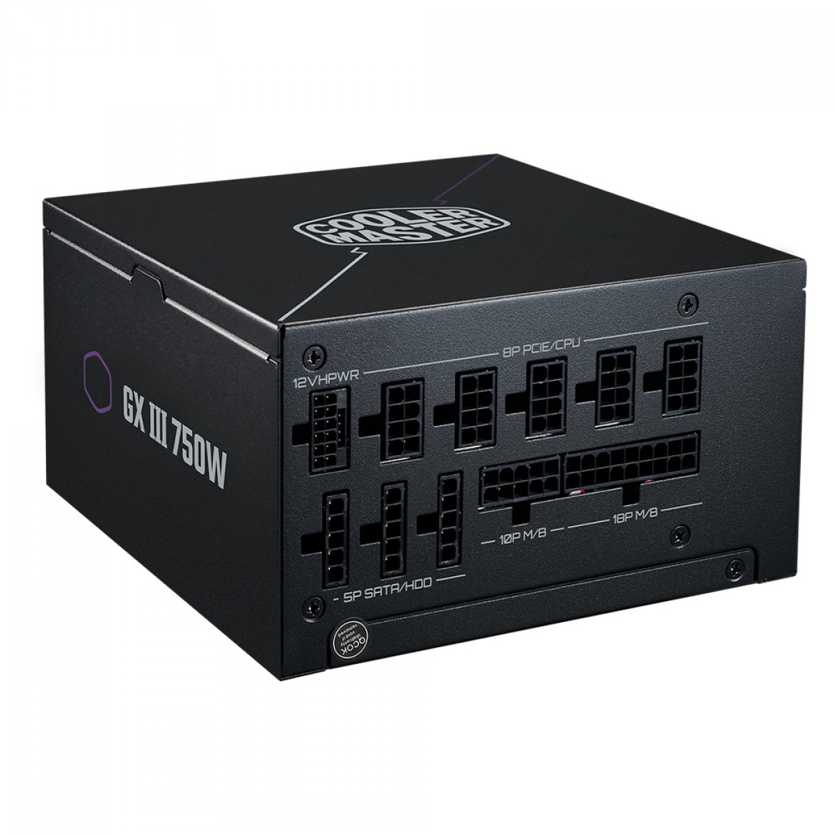 Fonte Cooler Master GX III 750W, 80 Plus Gold, PCI-E 5.0, PFC Ativo, Full Modular, Black, MPX-7503-AFAG-BBR