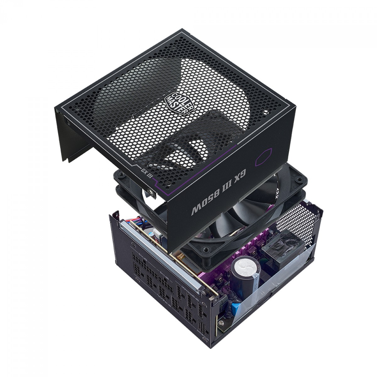 Fonte Cooler Master GX III 850W, 80 Plus Gold, PCI-E 5.0, PFC Ativo, Full Modular, Black, MPX-8503-AFAG-BBR