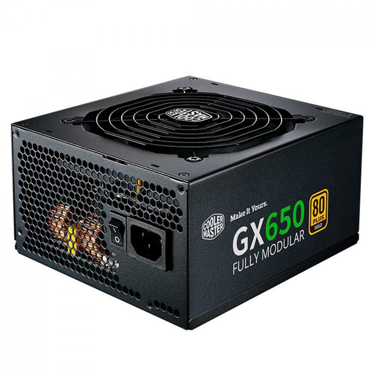 Fonte Cooler Master GX650 Gold, 650W, 80 Plus Gold, Full Modular, PFC Ativo, Preto, MPE-6501-AFAAG-W1