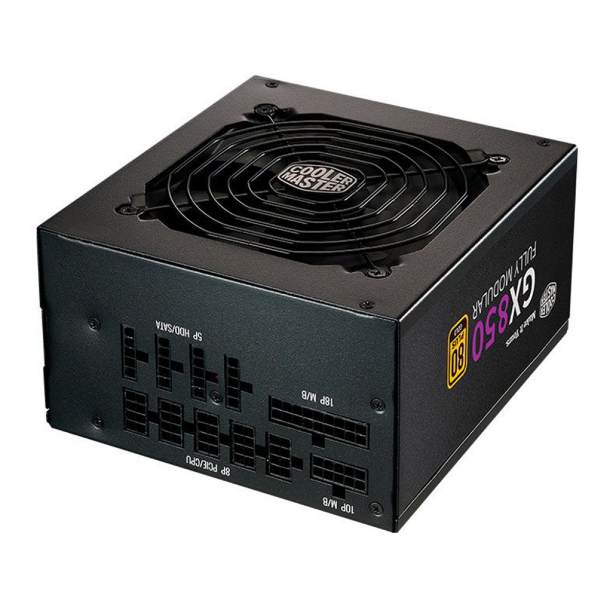 Fonte Cooler Master GX850, 850W, 80 Plus Gold, Full Modular, PFC Ativo, MPE-8501-AFAAG-W1