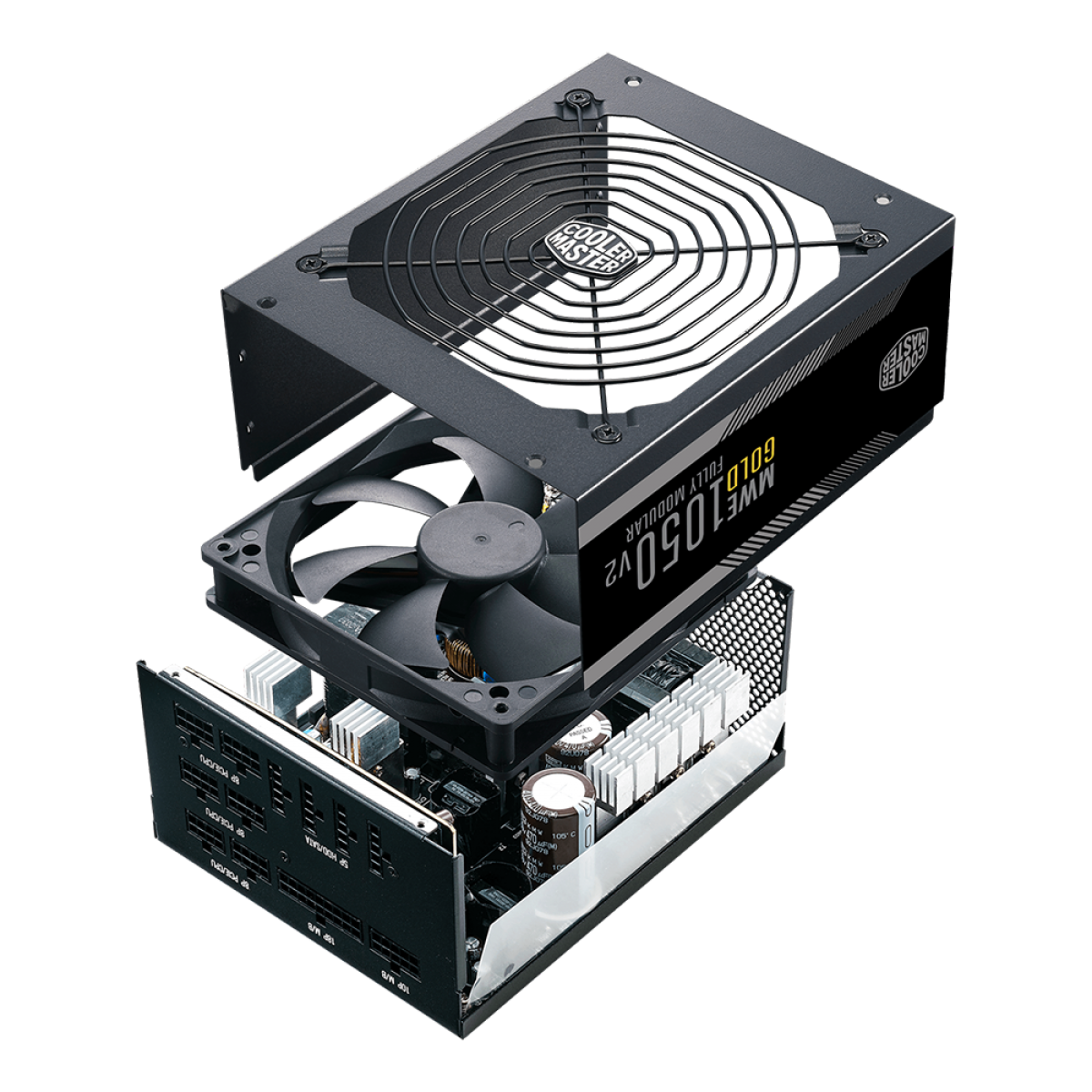 Fonte Cooler Master MWE 1050W V2, 80 Plus Gold, PFC Ativo, Full Modular, MPE-A501-AFCAG-3WO