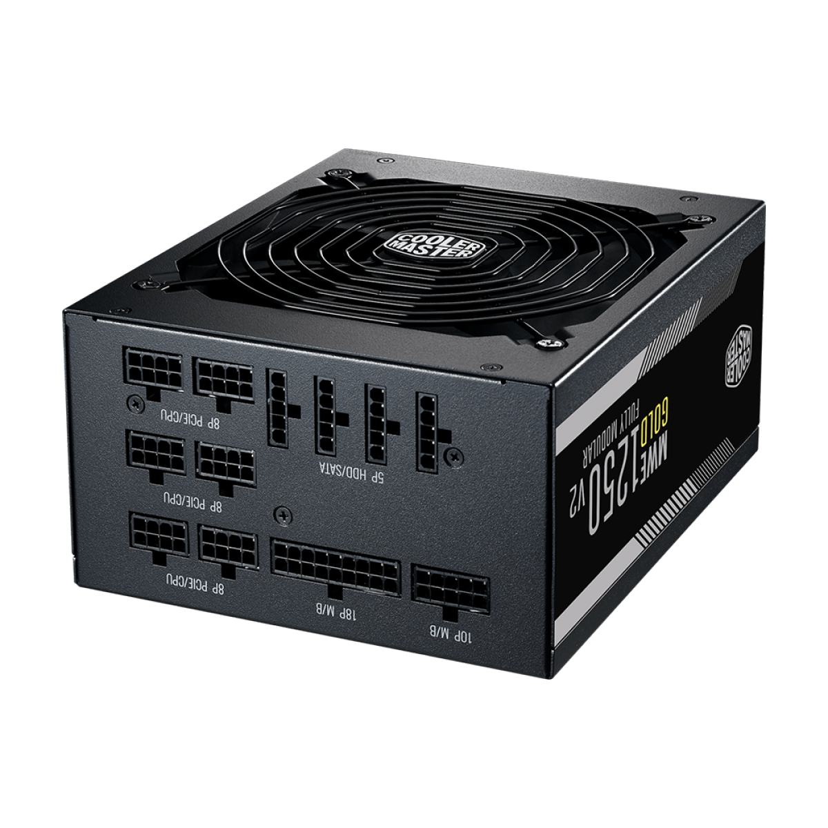 Fonte Cooler Master MWE 1250W V2, 80 Plus Gold, PFC Ativo, Full Modular, Black, MPE-C501-AFCAG-3WO