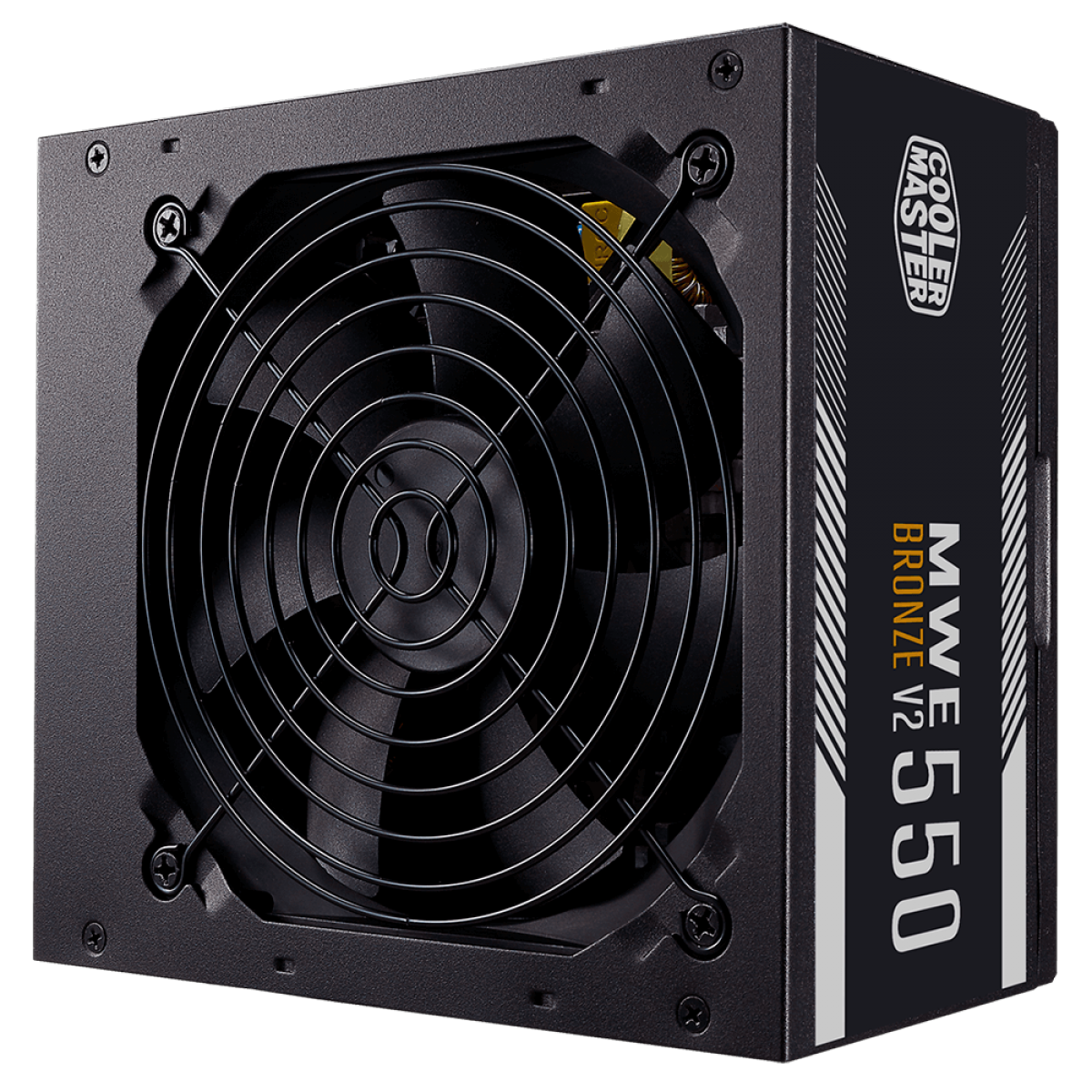 Fonte Cooler Master MWE 550 BRONZE - V2, 550w, 80 Plus Bronze, Full Range, PFC Ativo, MPE-5501-ACAAW-BBR