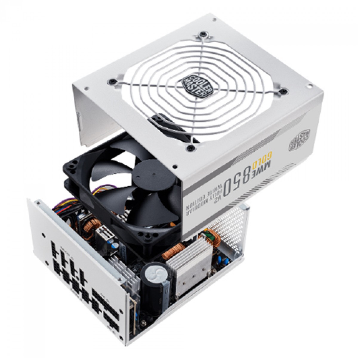 Fonte Cooler Master MWE 850W V2, 80 Plus Gold, PFC Ativo, Full Modular, White, MPE-8501-AFAAG-GWO